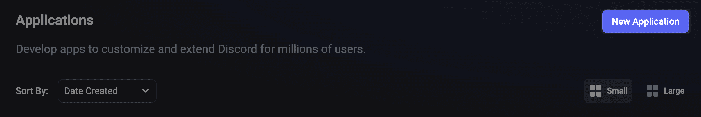 New Application