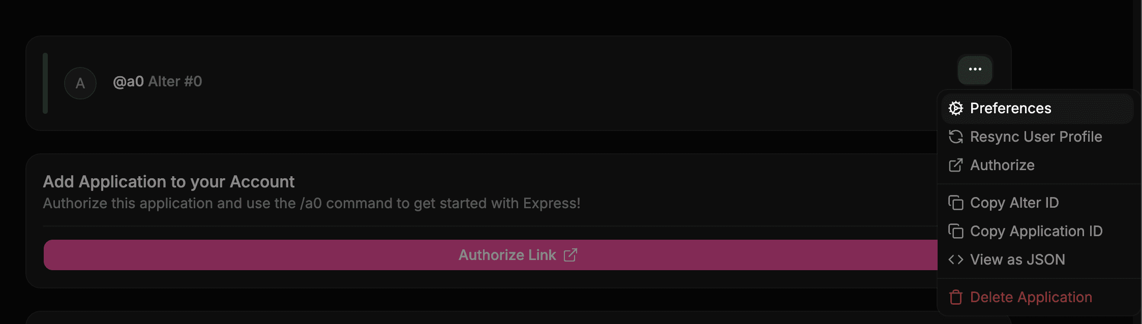 Express Preferences