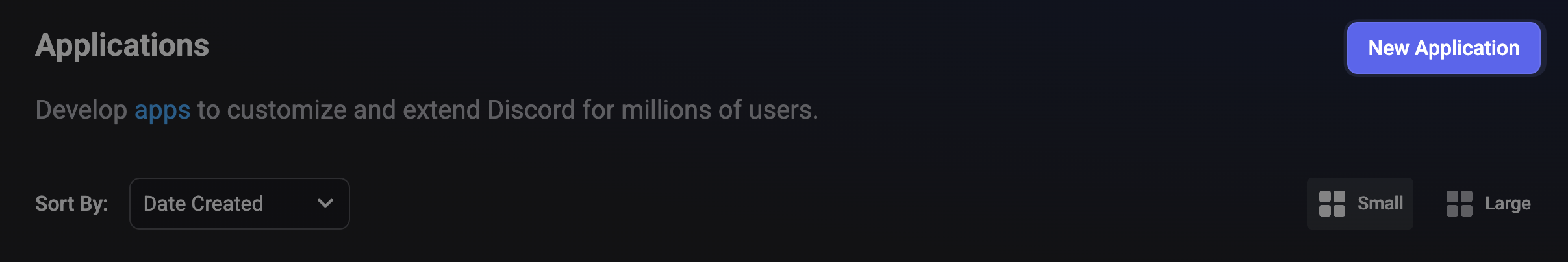 New Application